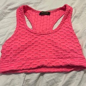 PINK WORKOUT TOP